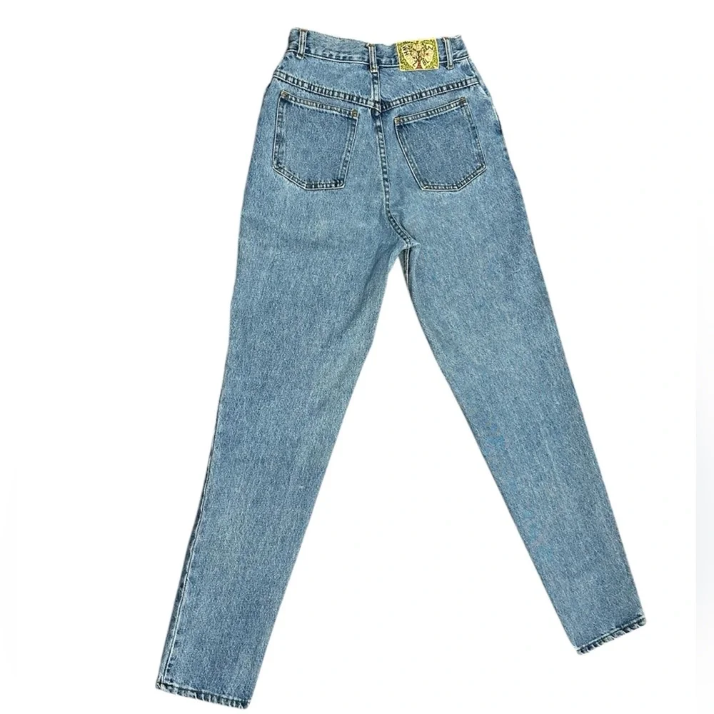 Vintage 90s Looney Tunes Tweety Bird Embroidered Mom Jeans Whooz Blooz 5/6 Y2K - Picture 3 of 12